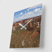 Aussicht vom Canyon Rim Trail Centro Cattedrale S. Quadratische Wanduhr (Winkel)