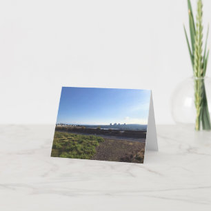 Aussicht vom Castaways Park, Newport Beach, CA, Dankeskarte