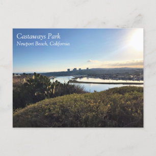 Aussicht vom Castaways Park, Newport Beach, CA, Postkarte