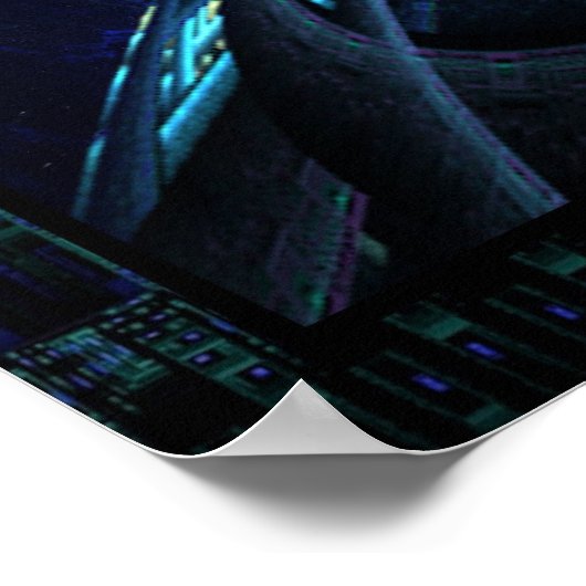 Aussicht vom Deck aus Poster (Ecke)