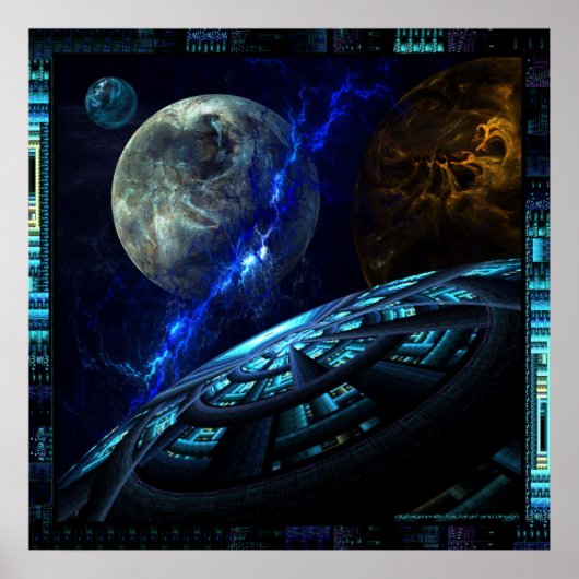 Aussicht vom Deck aus Poster (Vorne)