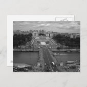 Aussicht vom Eifelturm Postkarte (Vorne/Hinten)