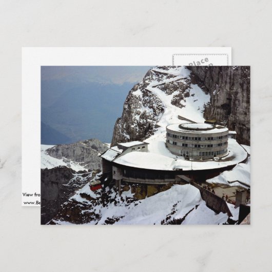 Aussicht vom Gipfel, Pilatus, Schweiz Europa Postkarte (Vorne/Hinten)