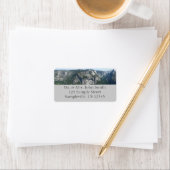 Aussicht vom Glacier Point auf den Yosemite Nation Adressaufkleber (Insitu)