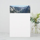 Aussicht vom Glacier Point auf den Yosemite Nation Briefpapier (Stehend Vorderseite)