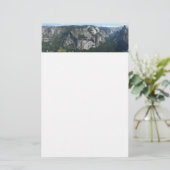 Aussicht vom Glacier Point auf den Yosemite Nation Briefpapier (Stehend Vorderseite)