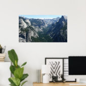 Aussicht vom Glacier Point auf den Yosemite Nation Poster (Heimbüro)