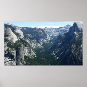 Aussicht vom Glacier Point auf den Yosemite Nation Poster