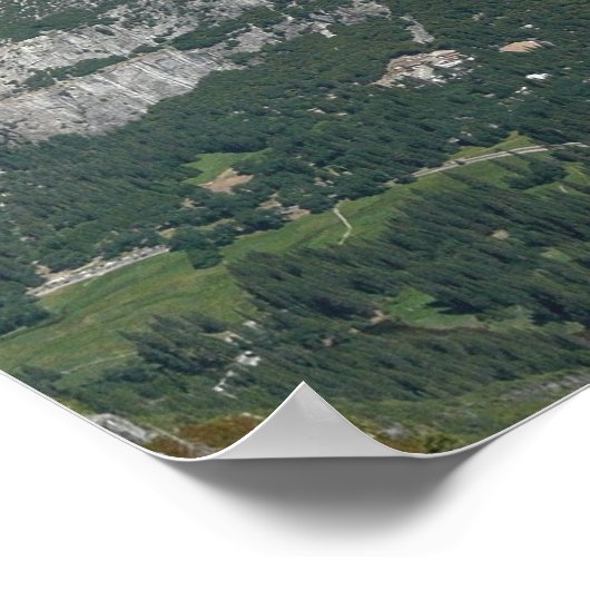 Aussicht vom Glacier Point auf den Yosemite Nation Poster (Ecke)