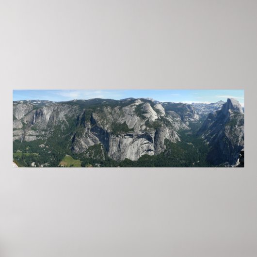 Aussicht vom Glacier Point auf den Yosemite Nation Poster (Vorne)