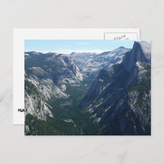 Aussicht vom Glacier Point auf den Yosemite Nation Postkarte (Vorne/Hinten)