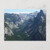 Aussicht vom Glacier Point auf den Yosemite Nation Postkarte (Vorderseite)