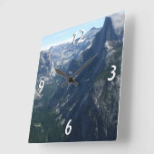 Aussicht vom Glacier Point auf den Yosemite Nation Quadratische Wanduhr (Winkel)