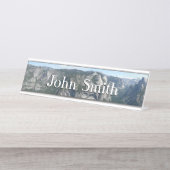 Aussicht vom Glacier Point auf den Yosemite Nation Schreibtischnamensplakette (Vorderseite )