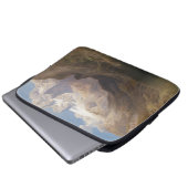 Aussicht vom Gosauer See zum Dachstein Laptopschutzhülle (Vorne Knopf)