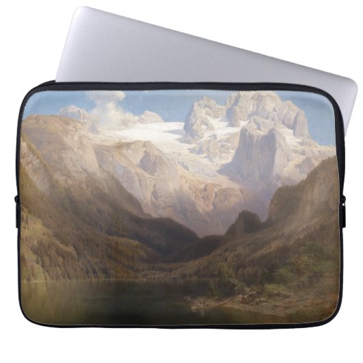Aussicht vom Gosauer See zum Dachstein Laptopschutzhülle (Vorderseite)