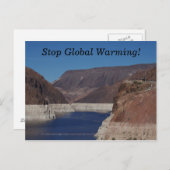 Aussicht vom Hoover Dam 2016. Postkarte (Vorne/Hinten)