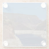 Aussicht vom Hoover-Staudamm 2016 Glasuntersetzer (Rückseite)