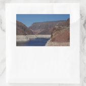 Aussicht vom Hoover-Staudamm 2016 Rechteckiger Aufkleber (Tasche)