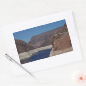 Aussicht vom Hoover-Staudamm 2016 Rechteckiger Aufkleber (Umschlag)