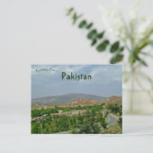 Aussicht vom Jaulian Kloster Pakistan Postkarte (Stehend Vorderseite)