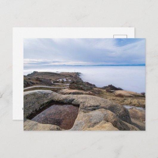 Aussicht vom Kloster Treskavec, Prilep, Mazedonien Postkarte (Vorne/Hinten)