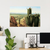 Aussicht vom Maricopa Berg in der Nähe des Flusses Poster (Heimbüro)