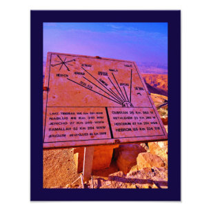 Aussicht vom Monte Nebo Fotodruck