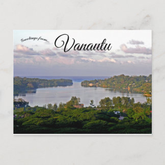Aussicht vom Montmartre Port Vila Vanuatu Postkarte
