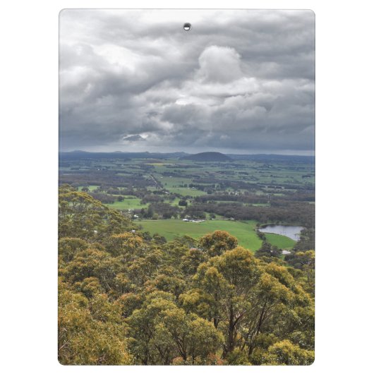 Aussicht vom Mount Buninyong Klemmbrett (Rückseite)