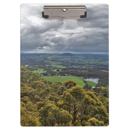 Aussicht vom Mount Buninyong Klemmbrett (Vorderseite)