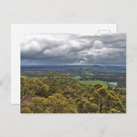 Aussicht vom Mount Buninyong Postcard Postkarte (Vorne/Hinten)