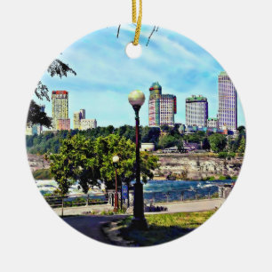 Aussicht vom Niagara Falls Staat Park Keramik Ornament