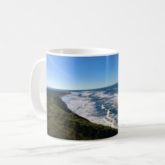 Aussicht vom Nord Head Lighthouse, Washington Kaffeetasse (Vorderseite Links)