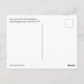 Aussicht vom Nord Head Lighthouse, Washington Postkarte (Rückseite)