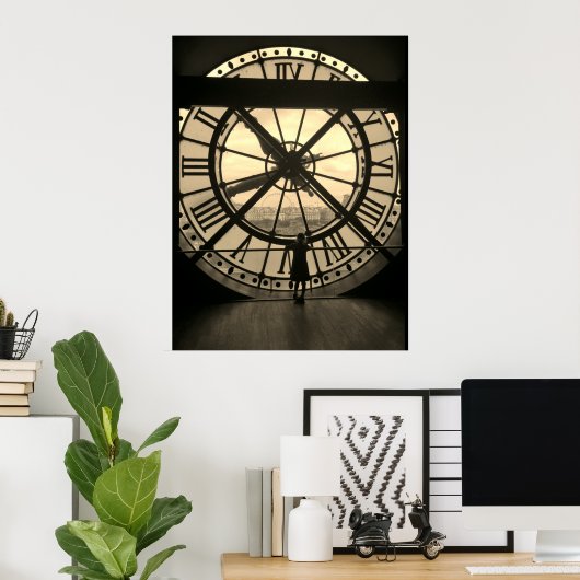 Aussicht vom Pariser Museo d'Orsay Poster (Heimbüro)