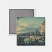 Aussicht vom Schloss , 1753-55 Magnet (Vorderseite/Rückseite)