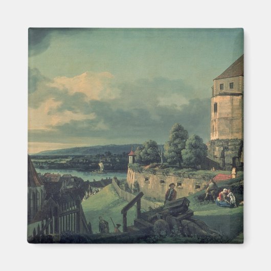 Aussicht vom Schloss , 1753-55 Magnet (Vorne)