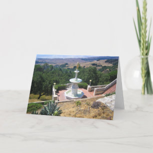Aussicht vom Schloss Hearst, San Simeon, Kaliforni Karte