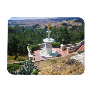 Aussicht vom Schloss Hearst, San Simeon, Kaliforni Magnet