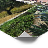 Aussicht vom Schloss Hearst, San Simeon, Kaliforni Poster (Ecke)