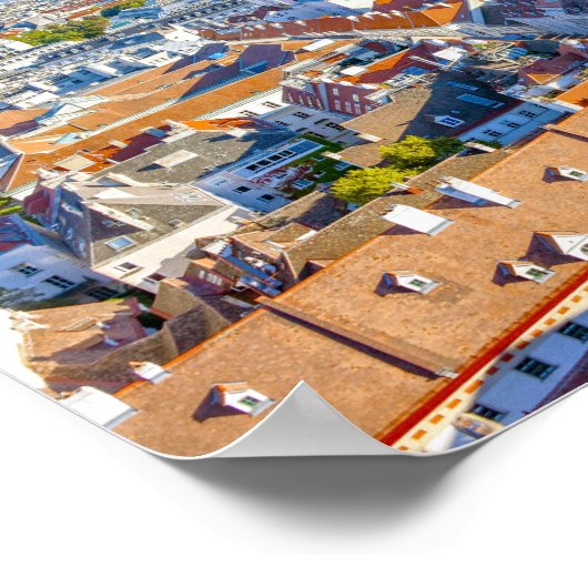 Aussicht vom Stephansdom, Wien Poster (Ecke)