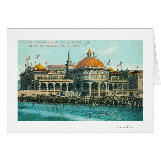 Aussicht vom Strand auf das neue Casino (Vorderseite (Horizontal))