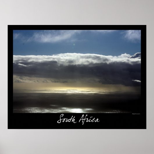 Aussicht vom Tafelberg, Kapstadt Poster (Vorne)