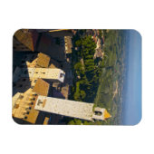 Aussicht vom Tower, San Gimignano, Siena, Toskana Magnet (Horizontal)