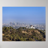 Aussicht vom Wanderweg im Griffith Park Poster (Vorne)