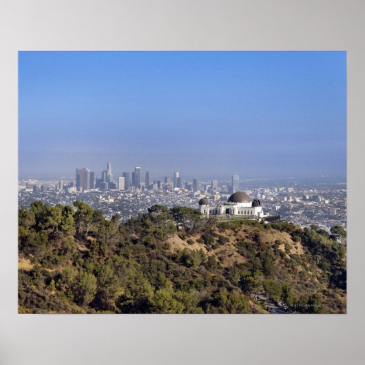 Aussicht vom Wanderweg im Griffith Park Poster (Vorne)