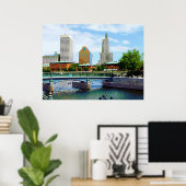 Aussicht vom Waterplace Park Poster (Heimbüro)