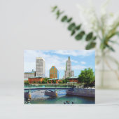 Aussicht vom Waterplace Park, Providence, RI Postkarte (Stehend Vorderseite)