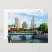 Aussicht vom Waterplace Park, Providence, RI Postkarte (Vorne/Hinten)